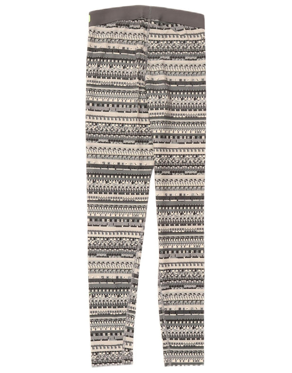 Leggings Nike Dri Fit UK 12 Médio Cinza Fair Isle Algodão