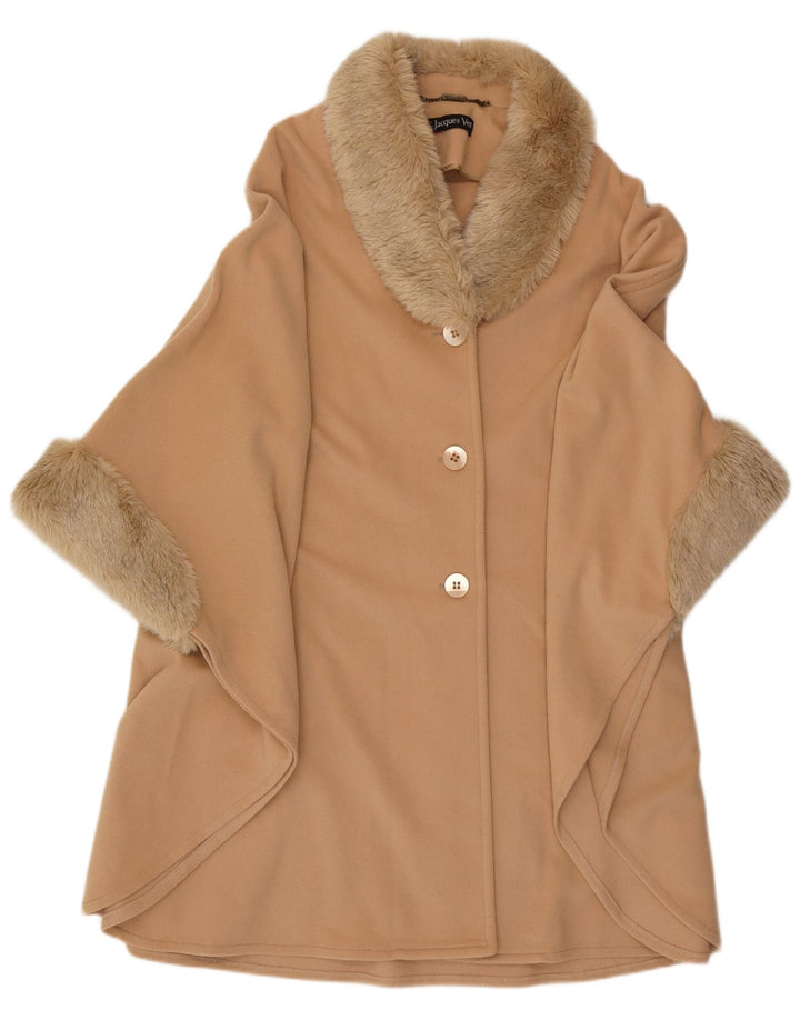 Casaco poncho feminino Jacques Vert tamanho único lã bege