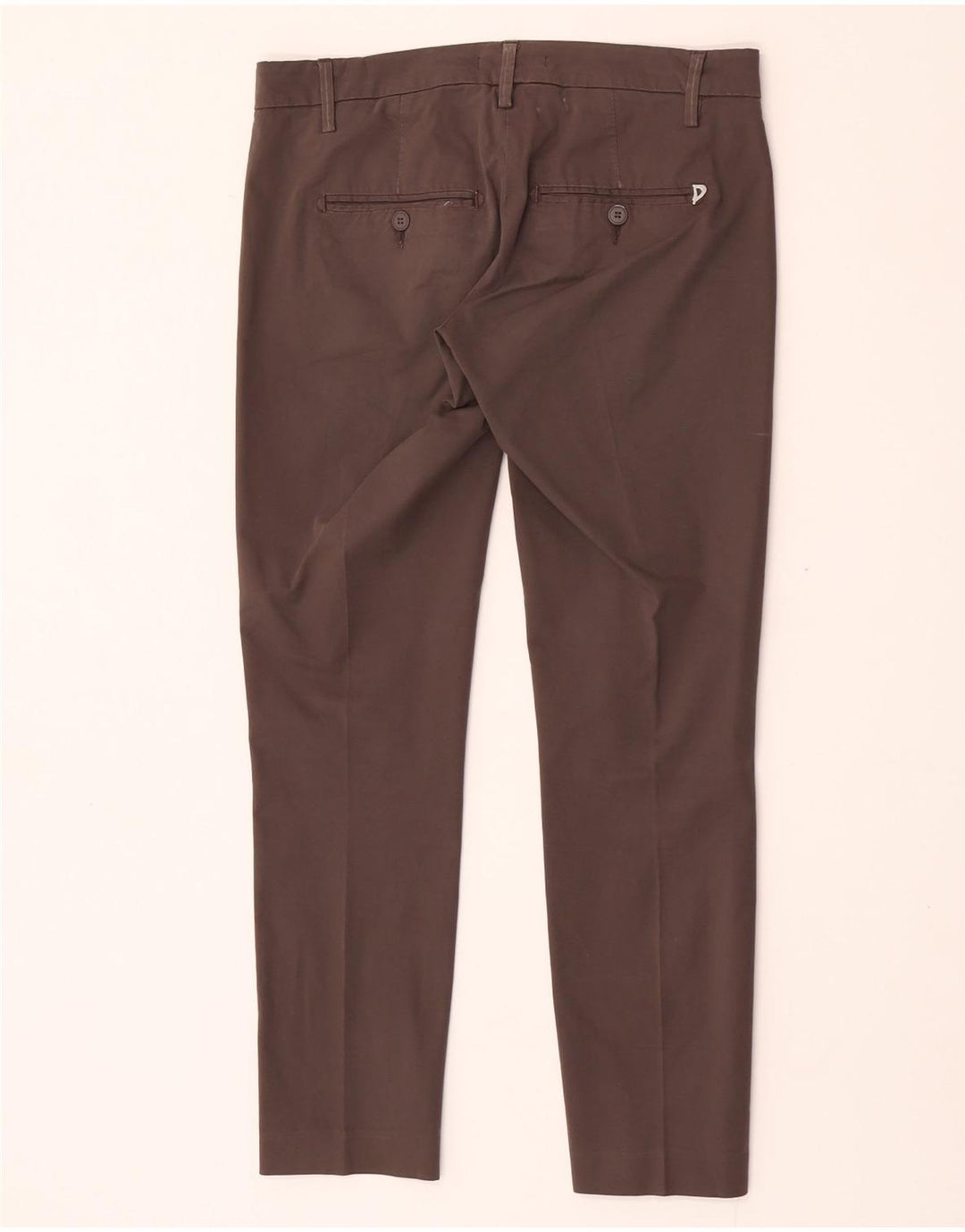 Calça Chino Dondup Feminina Slim W27 L27 Algodão Cinza