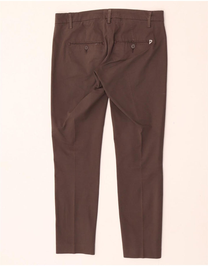 Calça Chino Dondup Feminina Slim W27 L27 Algodão Cinza