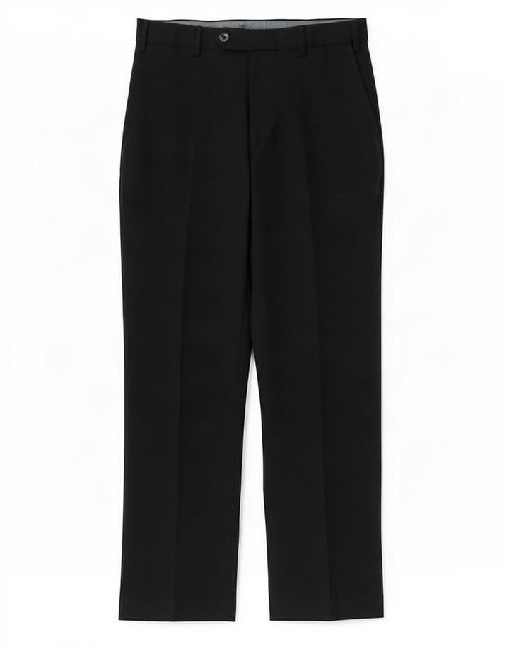 Calça masculina de terno regular Marks & Spencer W34 L31 poliéster preto