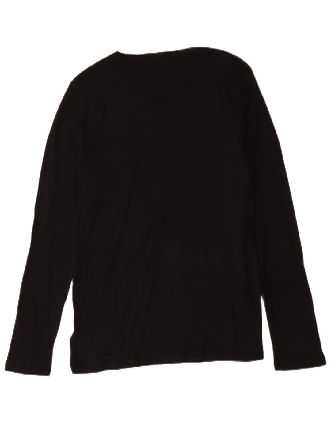 Gap Mens Top Manga Longa Grande Algodão Preto