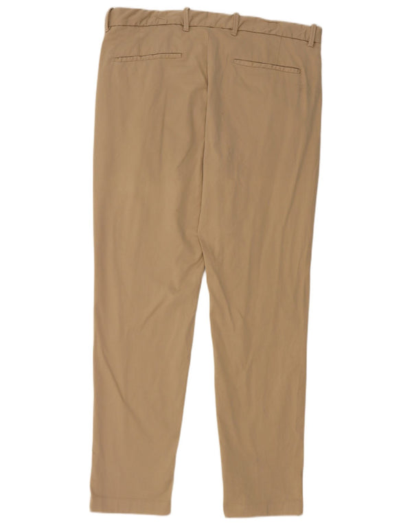 Calça Chino Masculina Slim Massimo Dutti EU 44 Grande W34 L31 Algodão Bege