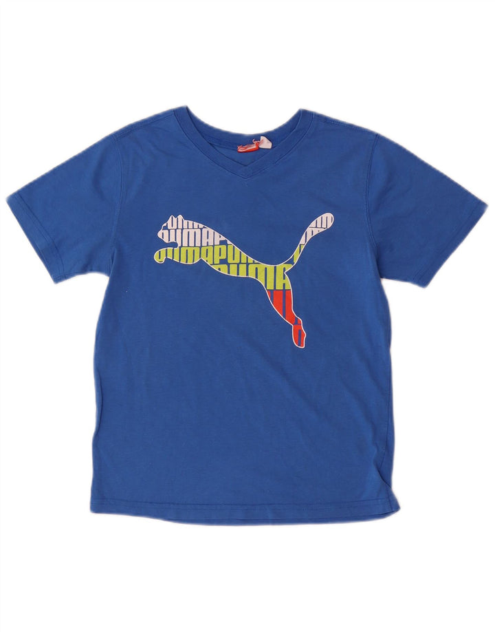 Camiseta gráfica feminina PUMA 11-12 anos azul