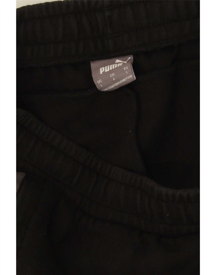 Calça de treino masculina Puma grande bloco colorido preto