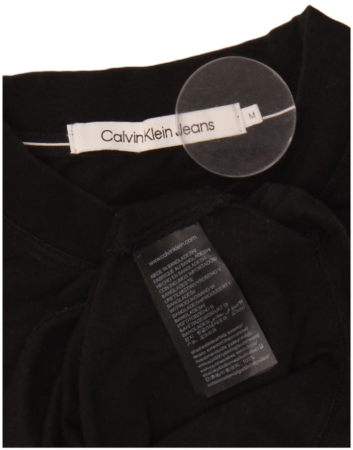 Calvin Klein Jeans Masculino Colete Gráfico Top Médio Algodão Preto