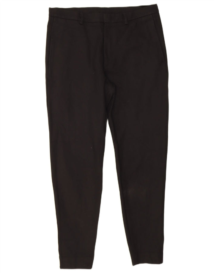 Calça Chino Masculina Slim Cos W34 L29 Viscose Preta
