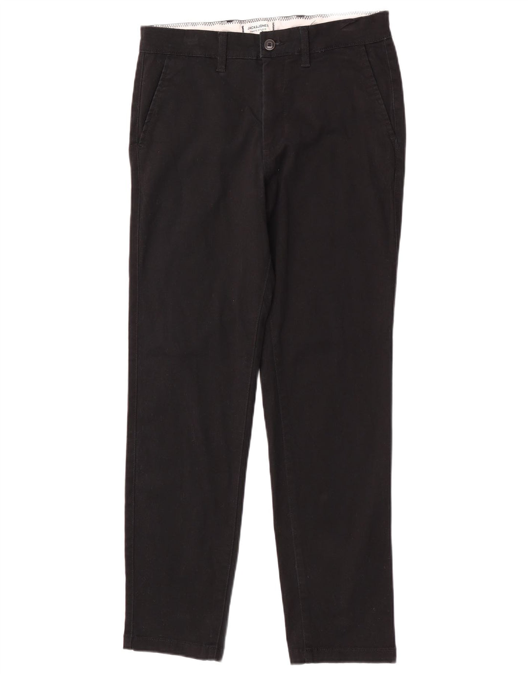 Calça Chino Regular Masculina Jack & Jones W30 L30 Algodão Preto