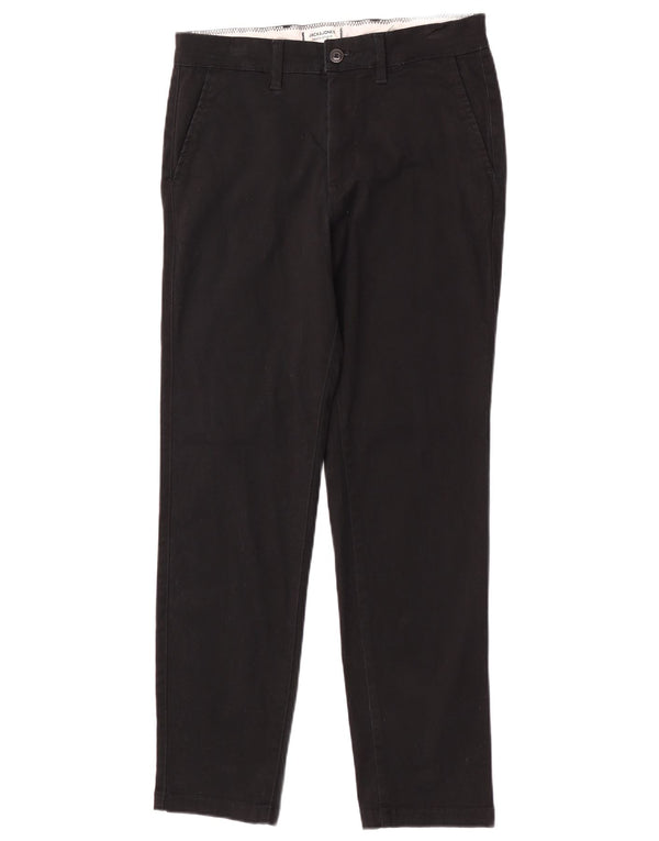 Calça Chino Regular Masculina Jack & Jones W30 L30 Algodão Preto