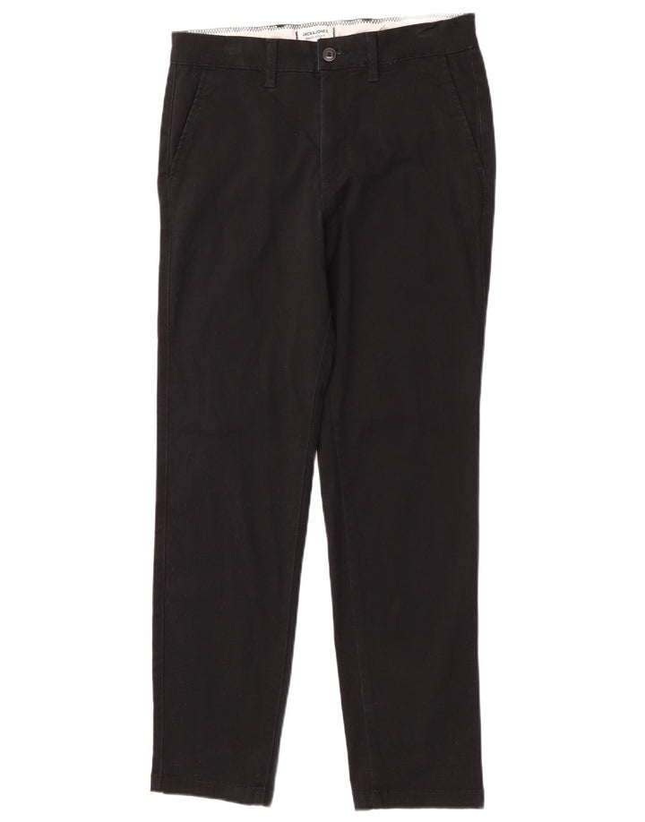 Calça Chino Regular Masculina Jack & Jones W30 L30 Algodão Preto