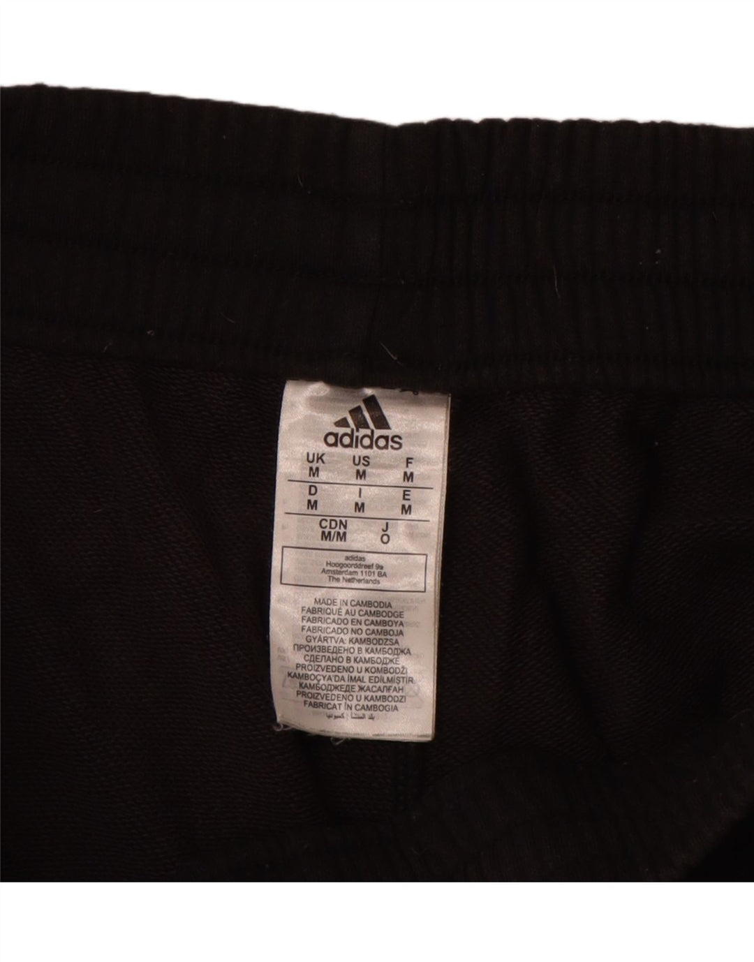 Shorts esportivos femininos Adidas médio preto algodão