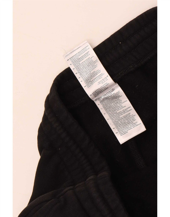 Reebok Mens Calças de treino Joggers Médio Algodão Preto