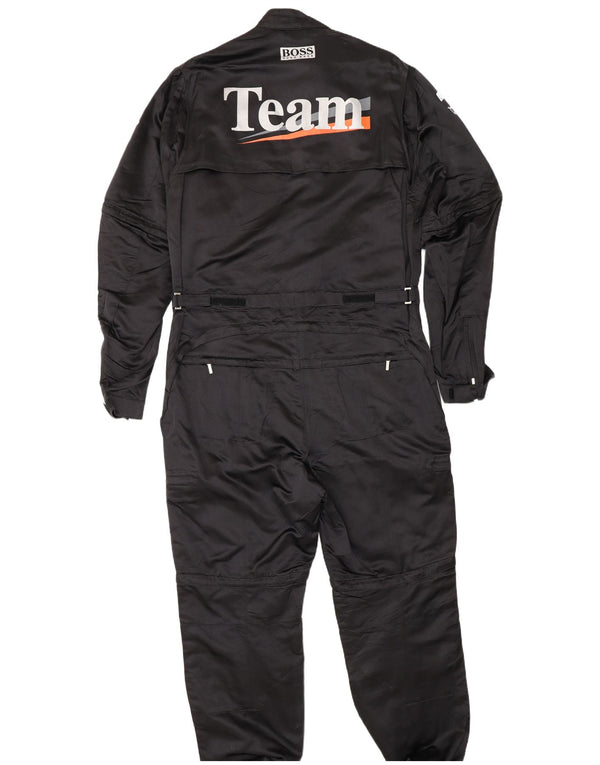 Macacão masculino Hugo Boss Fórmula 1 gráfico tamanho 110 2XL preto seda esportiva