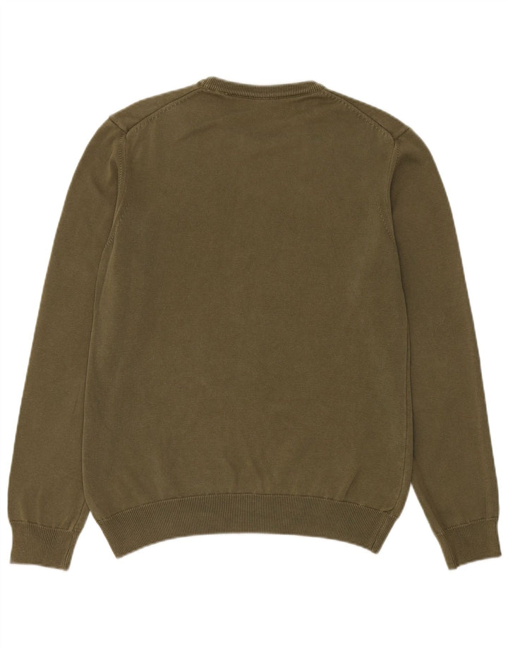 Suéter masculino Blauer com gola redonda e algodão verde pequeno