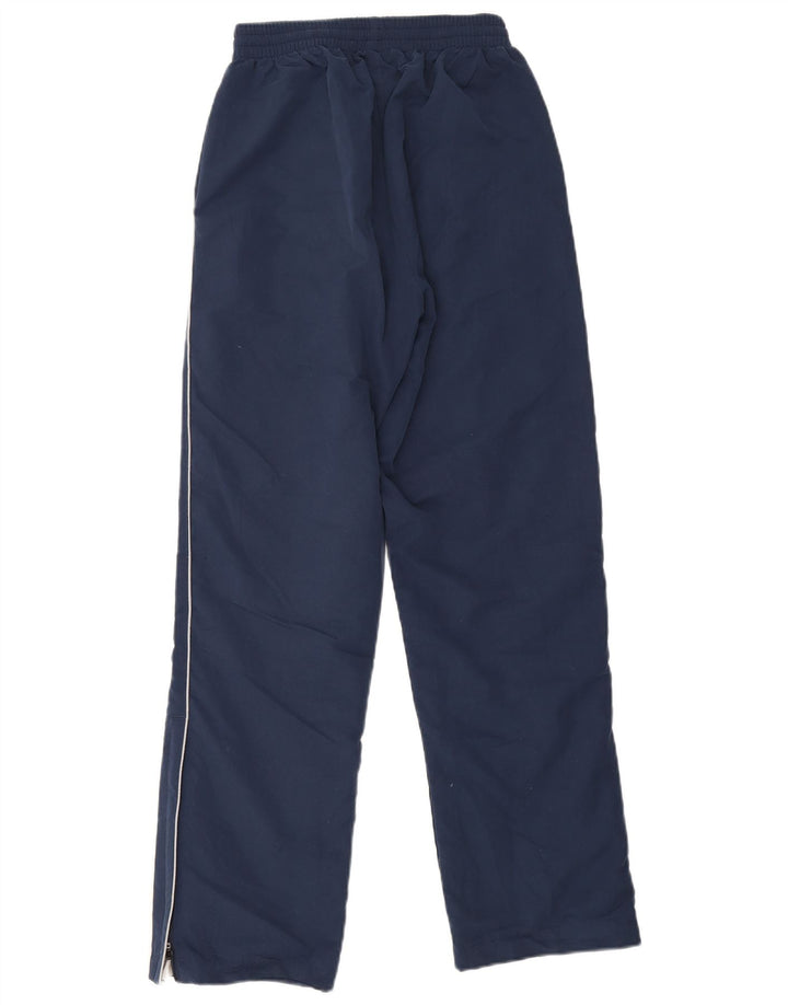 Calça de treino masculina Asics pequena azul marinho poliéster