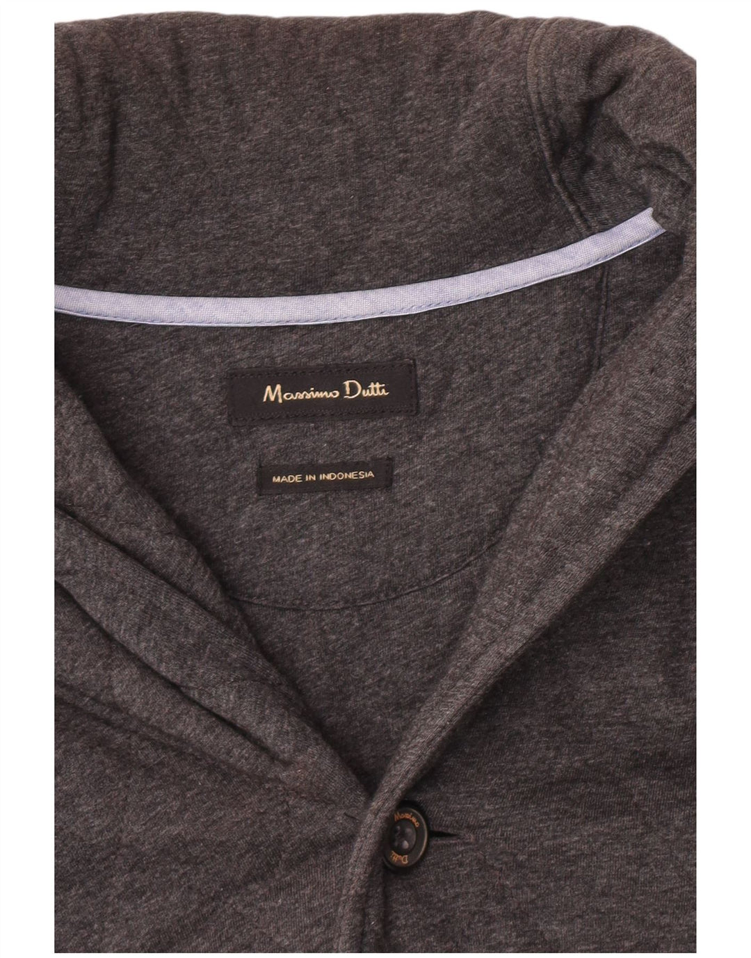 Suéter cardigã masculino Massimo Dutti pequeno cinza Argyle/Diamante