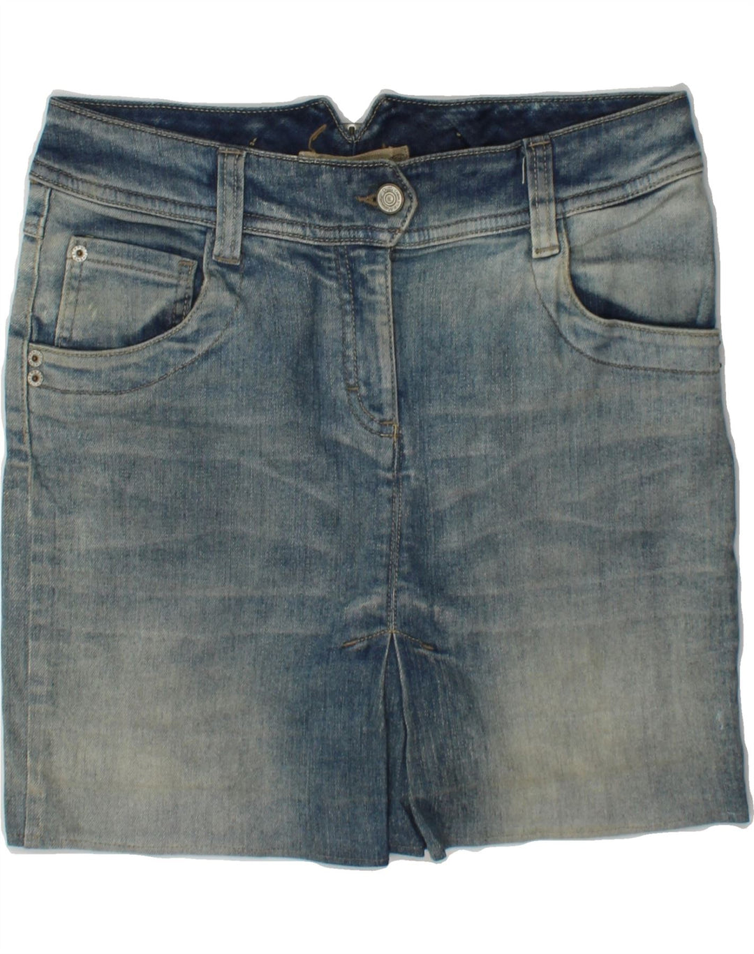 MASSIMO DUTTI Womens Denim Skirt EU 36 XS W26  Blue Cotton Vintage Massimo Dutti and Second-Hand Massimo Dutti from Messina Hembry 