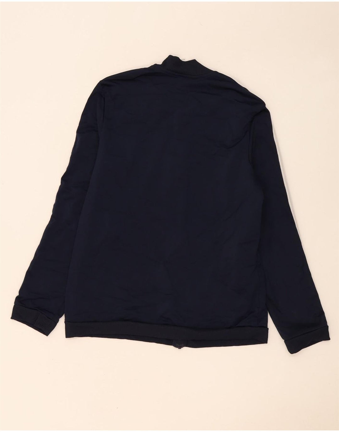 Adidas Womens Tracksuit Top Jacket UK 20/22 XL Azul Marinho Poliéster