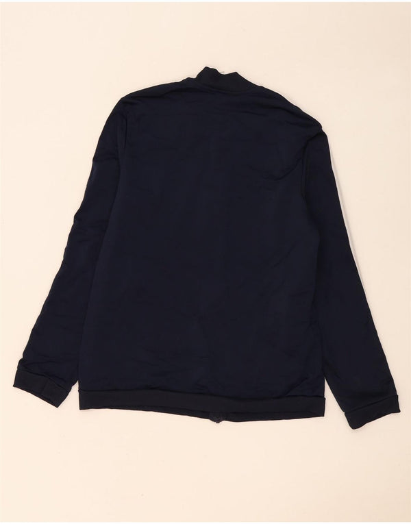 Adidas Womens Tracksuit Top Jacket UK 20/22 XL Azul Marinho Poliéster