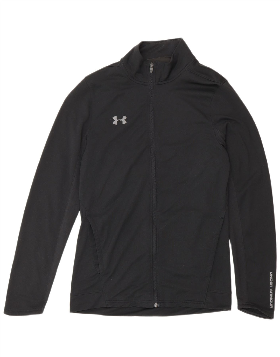 Under Armour Mens Fitted Graphic Tracksuit Top Jacket Pequeno Poliéster Preto