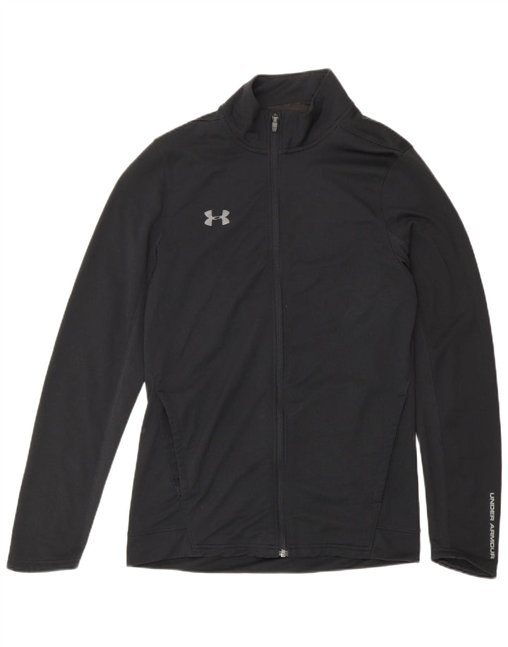 Under Armour Mens Fitted Graphic Tracksuit Top Jacket Pequeno Poliéster Preto