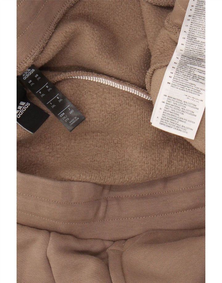 Adidas Mens Treino Calças Joggers 2XL Algodão Marrom