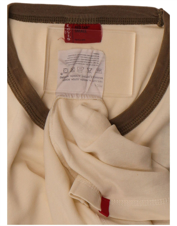 Levi's Colete Masculino Top Pequeno Off White Algodão