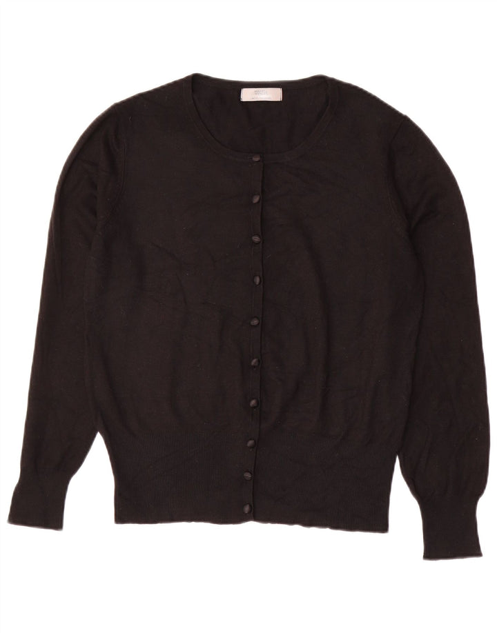 Suéter cardigã feminino Marks & Spencer Reino Unido 14 médio preto