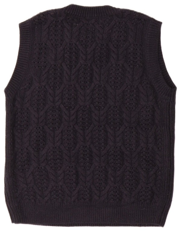 Regata feminina Marks & Spencer com colete UK 16 grande acrílico azul marinho