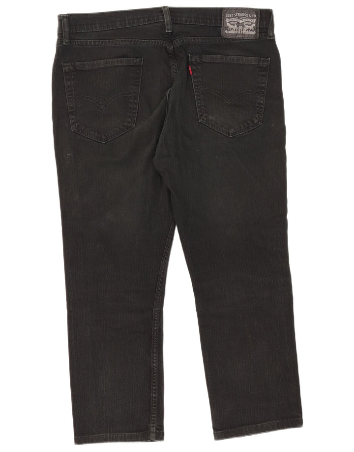 Jeans recortados masculinos Levi's W36 L25 algodão preto