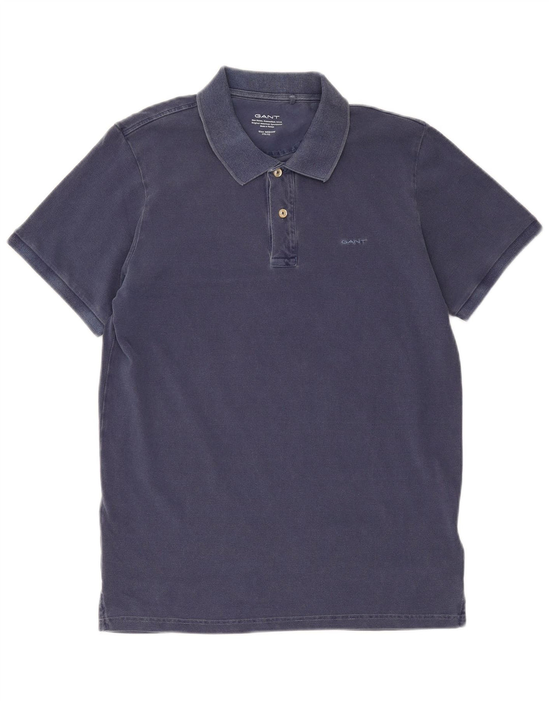 Camisa polo masculina Gant médio algodão azul marinho