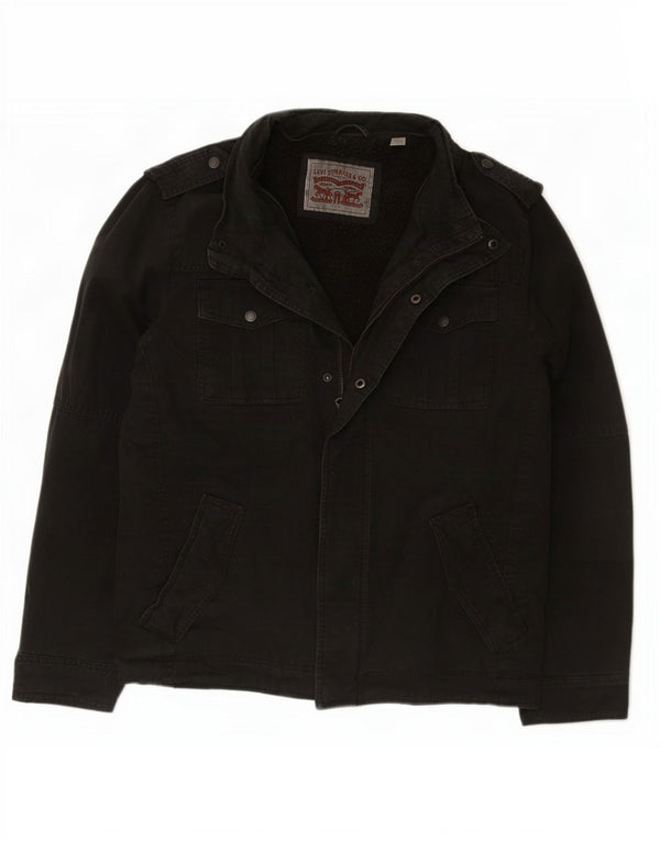 Jaqueta militar Sherpa masculina Levi's UK 40 grande preta