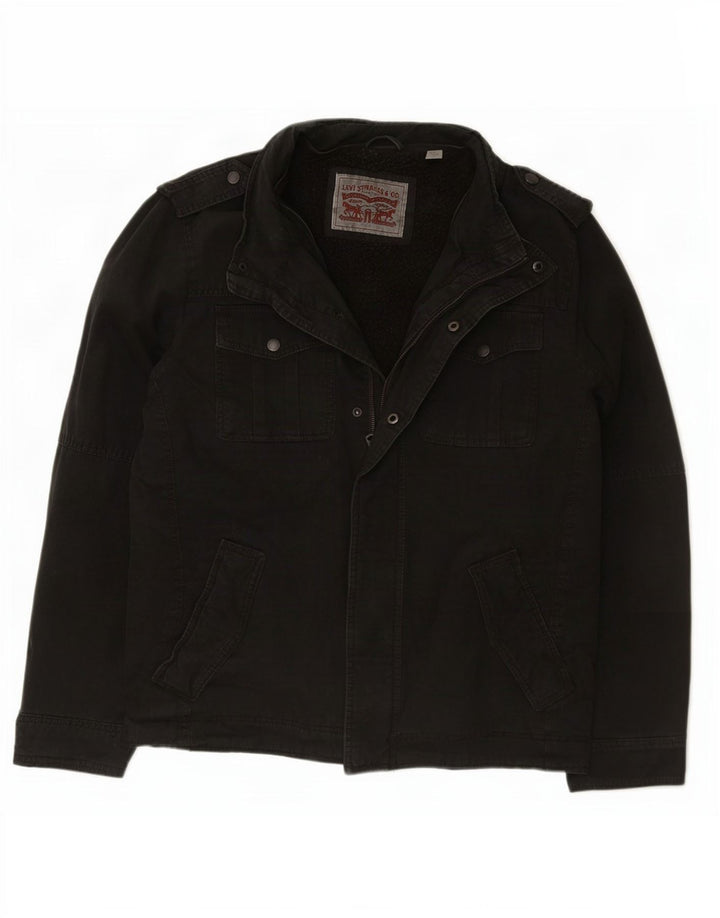 Jaqueta militar Sherpa masculina Levi's UK 40 grande preta