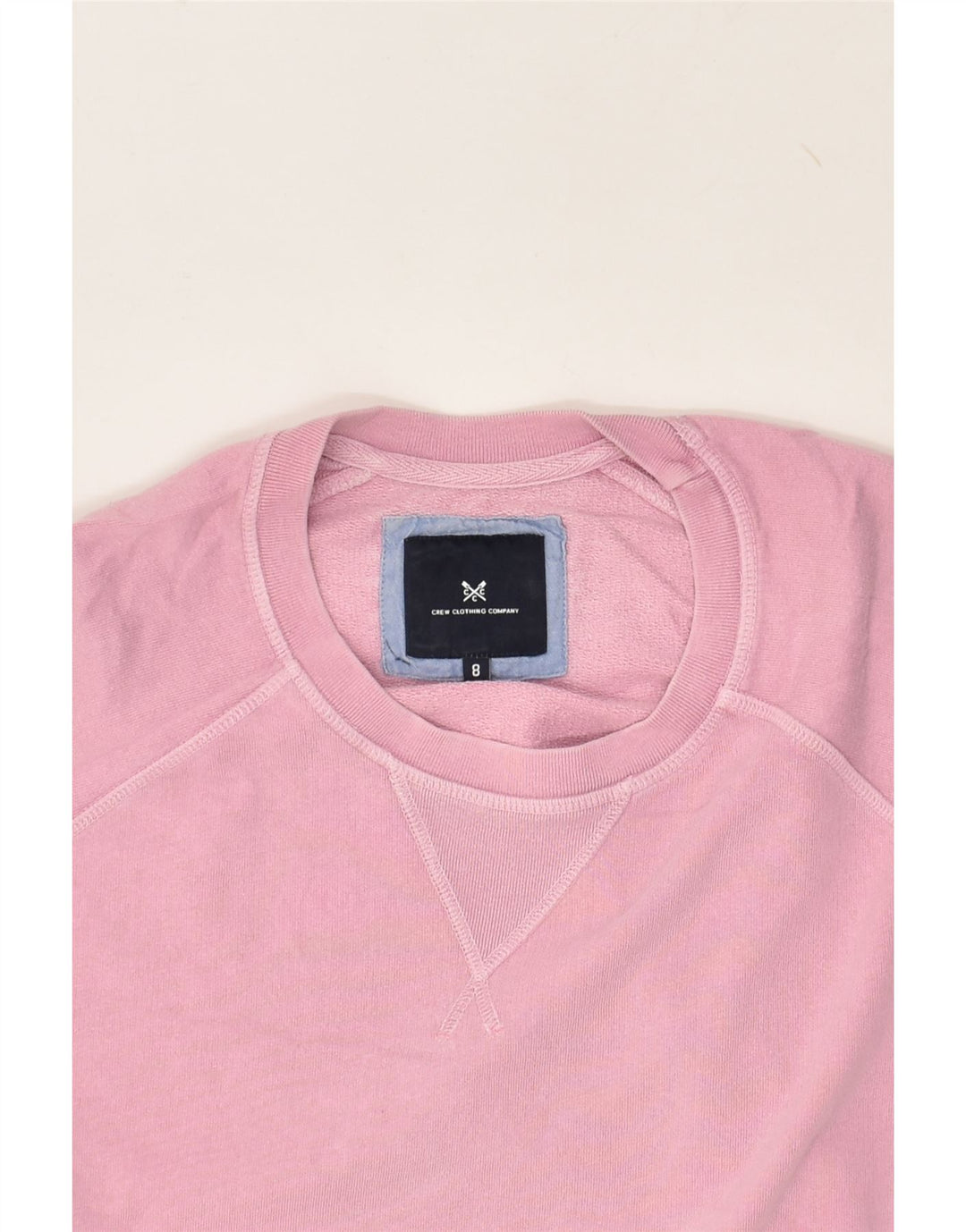 CREW CLOTHING Womens Sweatshirt Jumper UK 8 Small  Pink Cotton | Vintage Crew Clothing | Thrift | Second-Hand Crew Clothing | Used Clothing | Messina Hembry 