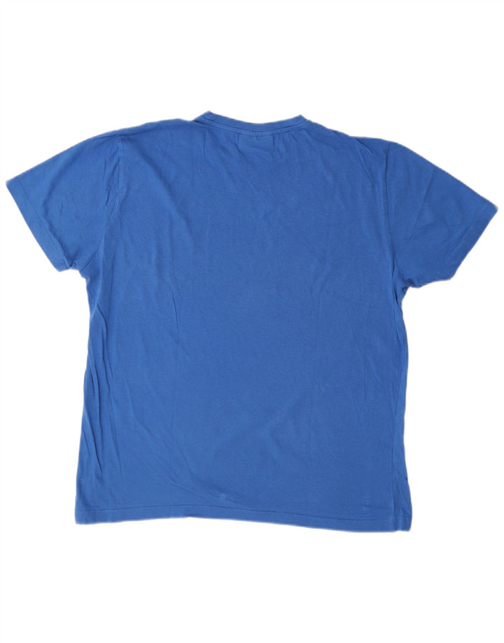 Camiseta gráfica masculina Kappa Top grande azul