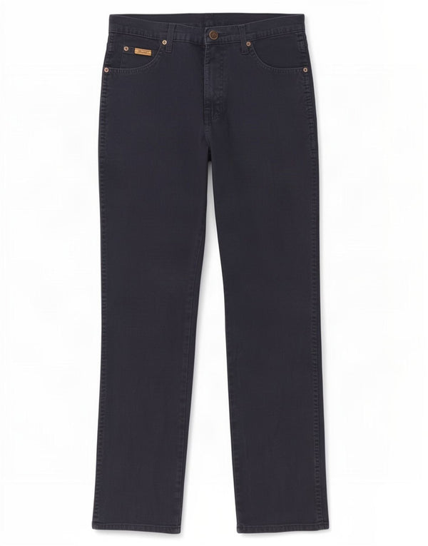 Wrangler Masculino Texas Straight Jeans W32 L34 Azul Marinho Algodão