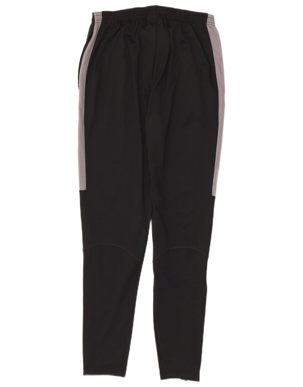 Calça de treino masculina Nike Dri Fit pequena preta colorblock poliéster