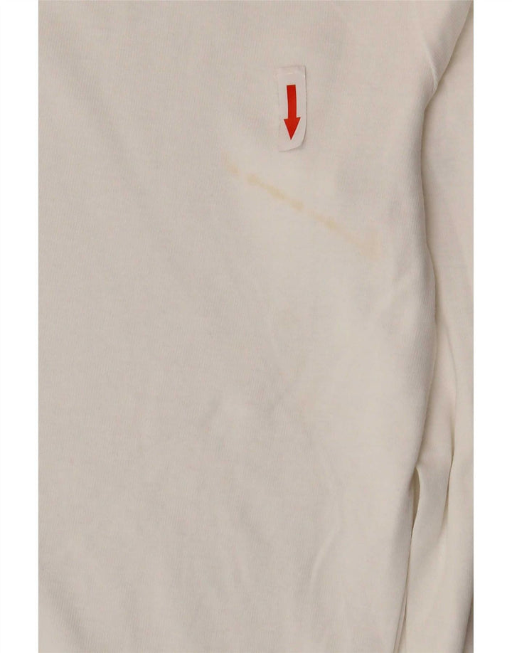 Adidas Mulher Top Manga Longa UK 14 Médio Branco