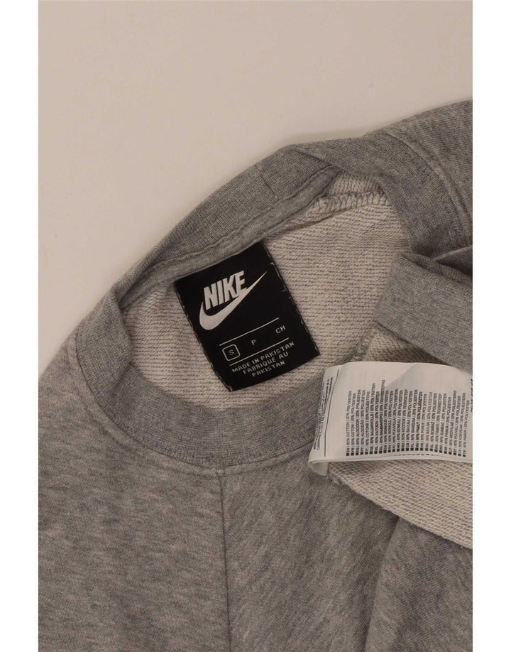 Moletom gráfico masculino Nike Jumper pequeno algodão manchado cinza