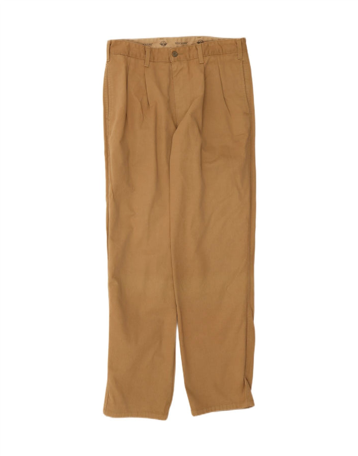 DOCKERS Mens Pegged Chino Trousers W34 L32 Beige Cotton Vintage Dockers and Second-Hand Dockers from Messina Hembry 