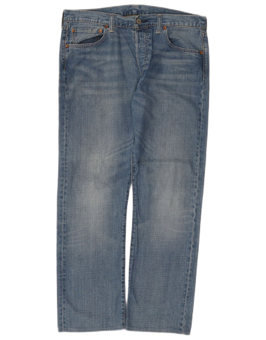 Levi's Masculino 501 Straight Jeans W34 L29 Azul Algodão