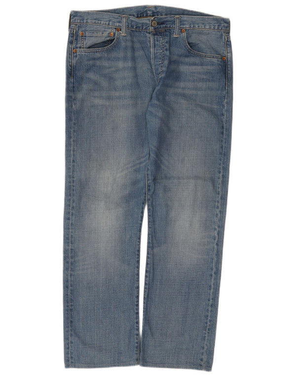 Levi's Masculino 501 Straight Jeans W34 L29 Azul Algodão