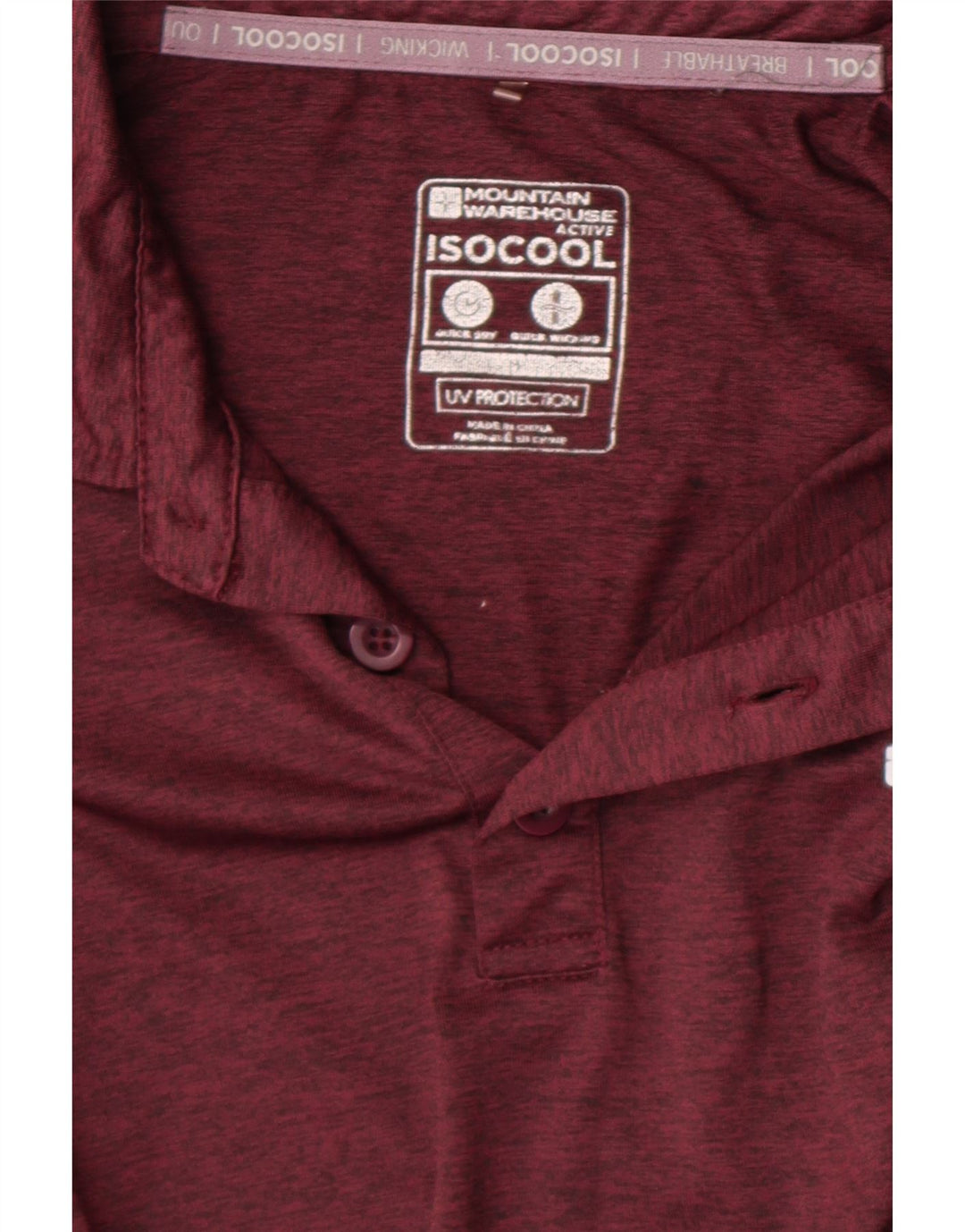 Camisa polo masculina Mountain Warehouse médio marrom