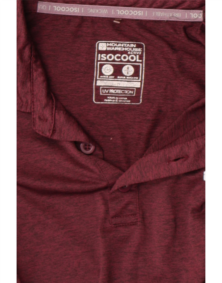 Camisa polo masculina Mountain Warehouse médio marrom