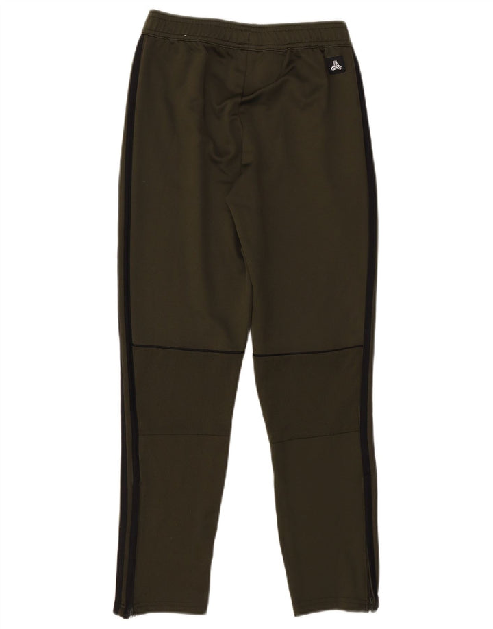 Calças de treino Adidas meninos 11-12 anos cáqui poliéster