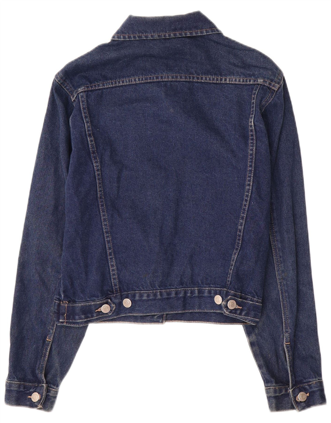 Jaqueta jeans feminina VINTAGE UK 12 azul marinho médio