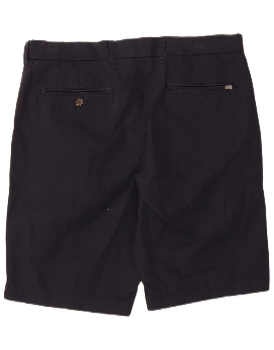 Shorts chino masculino Marks & Spencer W34 grande algodão azul marinho