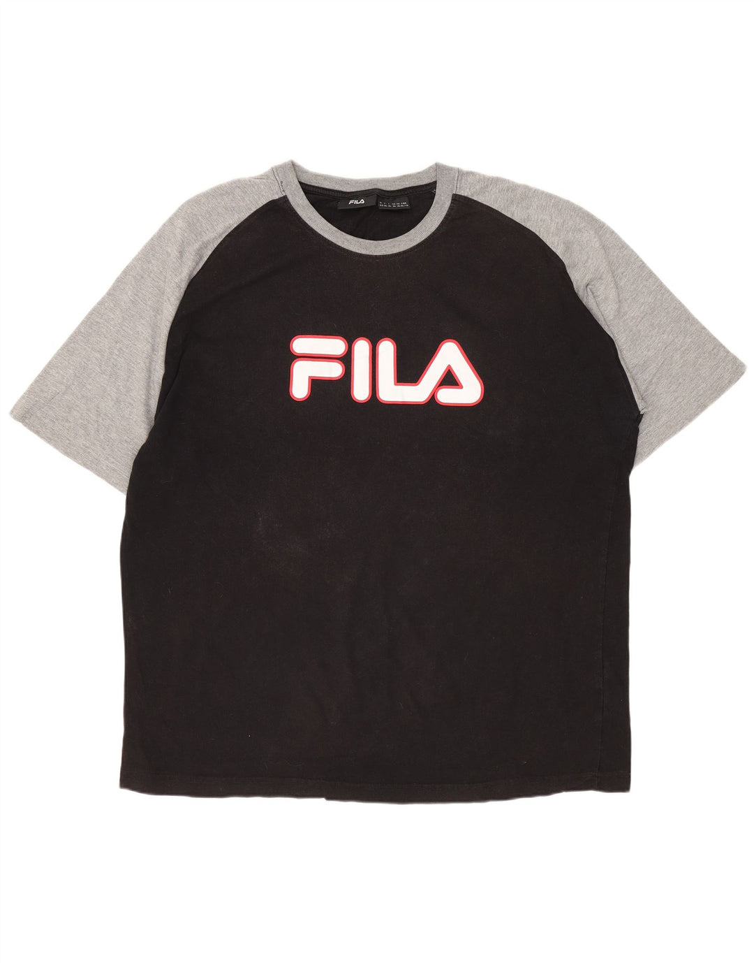 Camiseta gráfica masculina FILA Top XL preto colorblock
