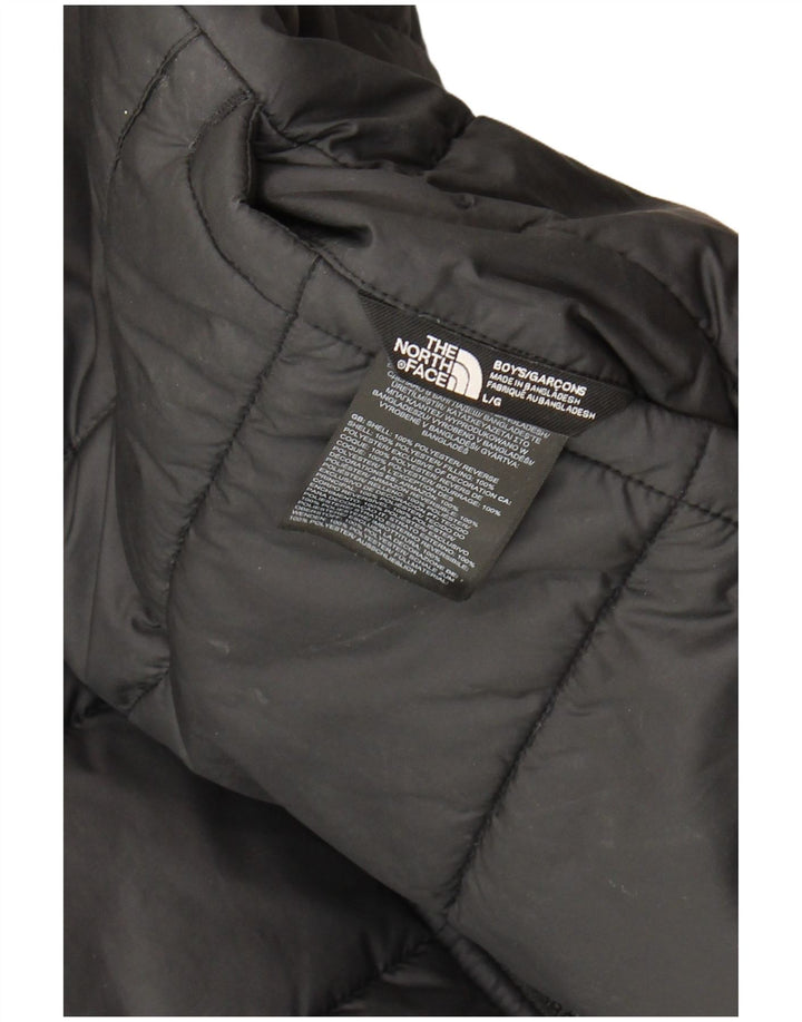 Casaco acolchoado reversível com capuz The North Face Boys 11-12 anos cinzento