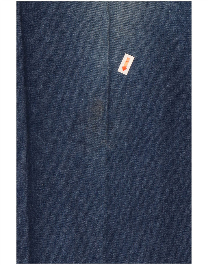 Mash Mens Straight Jeans W32 L32 Azul Marinho Algodão